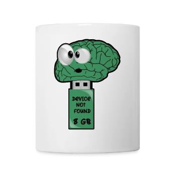 Clé USB Brain - Mug blanc - blanc - Devant