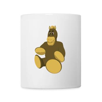 Pferd mit runden Füßen - Tasse - Weiß - Vorne