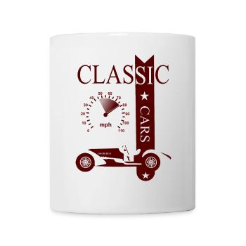 Vintage Classic Car - Tasse - Weiß - Vorne