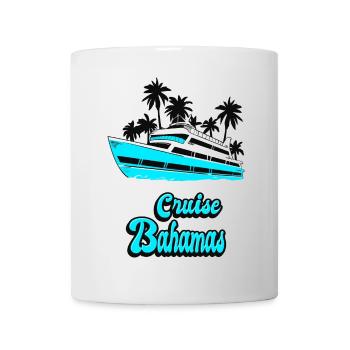 Conception de yacht Cruise Bahamas - Mug blanc - blanc - Devant
