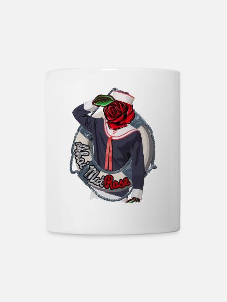 Ahoy MatRose – Maritime Pun Design - Mug - white