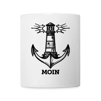 Moin (lighthouse/anchor) - Mug - white - Front