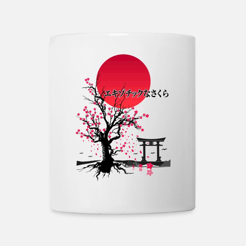 EXOTISCHES SAKURA TORII TOR - Tasse - Weiß