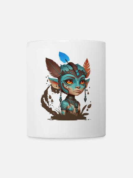 Blue Mask of Forest Spirits - Avatar - Mug - white