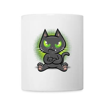 Chat têtu - Mug blanc - blanc - Devant