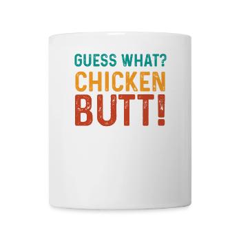 Humorous Chicken Butt Design - Mug - white - Front
