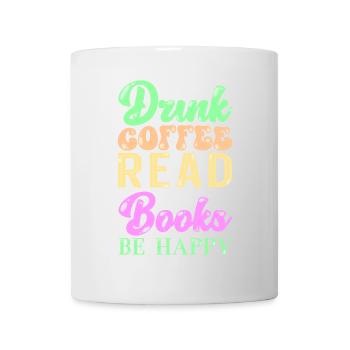 Read coffee books - Mug - white - Front