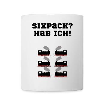eisenbahn sixpack modelleisenbahn - Tasse - Weiß - Vorne