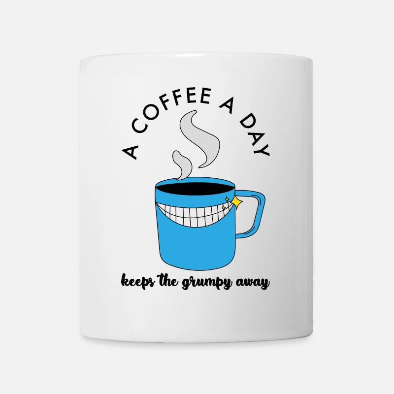 ACoffeeADay - Mug blanc - blanc