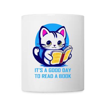 Kitten it's a good day to read a book - Mug - white - Front