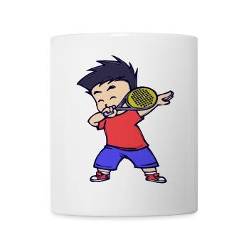 Padel Aufschlag Spieler Sportart Racket Trainer - Tasse - Weiß - Vorne