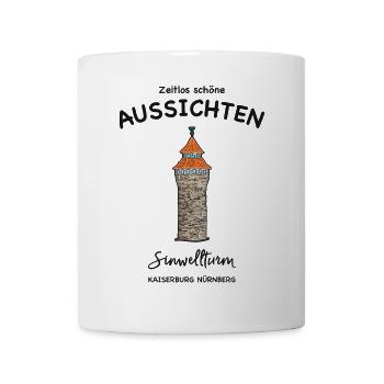 Nuremberg Imperial Castle Sinwell Tower, Beautiful Views - Mug - white - Front