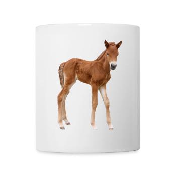 Pferde T-shirt Geschenk Reiter  - Tasse - Weiß - Vorne