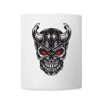 Schädel - Tasse - Weiß - Vorne