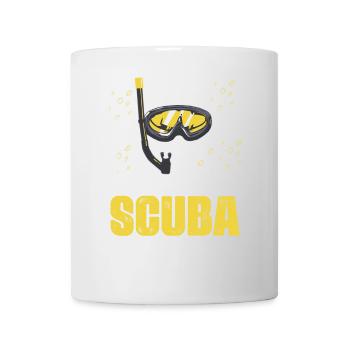 Plongeur en apnée Design - Mug blanc - blanc - Devant