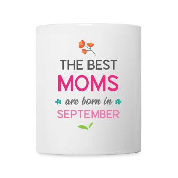 Les meilleures mamans naissent en septembre - Mug blanc - blanc - Devant