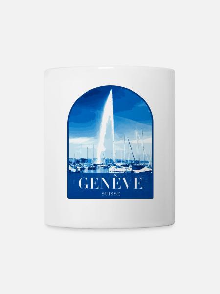 Geneva JetdEau Harbour Motif - Mug - white
