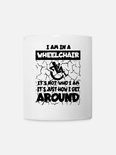 Ich bewege mich in meinem Rollstuhl * - Tasse - Weiß