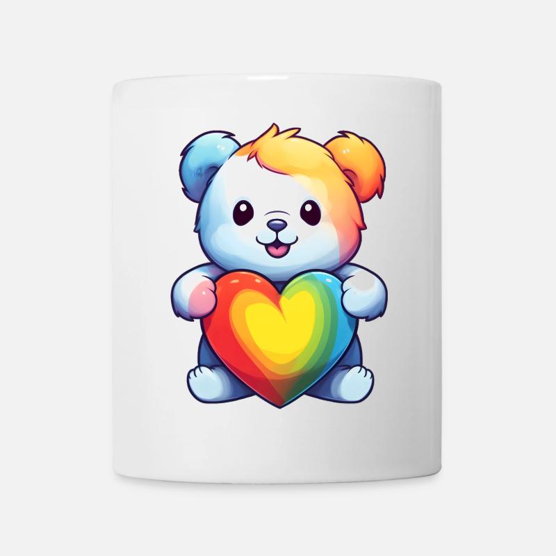 L’amour est une nécessité pour l’ours - Mug blanc - blanc