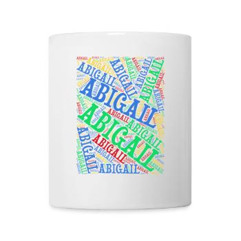 t-shirt Abigail word cloud t-shirt gift idea t-shirt - Mug - white - Front