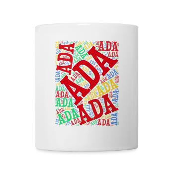 T-Shirt Ada T-Shirt Wortwolke Geschenkidee - Tasse - Weiß - Vorne