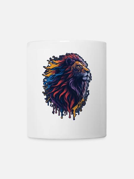 Löwe - Tasse - Weiß