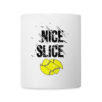 NICE SLICE Tennis Winner Shirt - Tasse - Weiß - Vorne