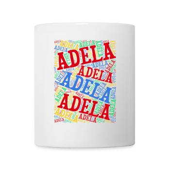 t-shirt Adela word cloud t-shirt idée cadeau - Mug blanc - blanc - Devant
