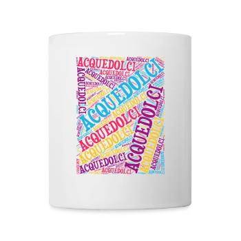 t-shirt Sicilia Acquedolci t-shirt word cloud t-shirt - Mug - white - Front