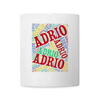 t-shirt Adrio word cloud t-shirt idée cadeau t-shirt - Mug blanc - blanc - Devant