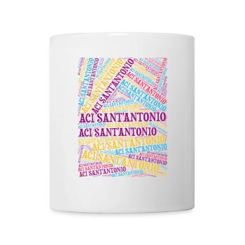 t-shirt Sicilia Aci Sant'Antonio word cloud - Mug - white - Front
