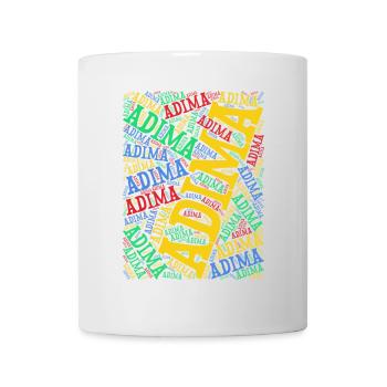 Adima word cloud collage word art t-shirt - Mug - white - Front