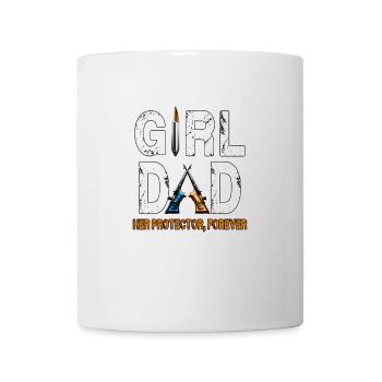 Girl Dad: Her Protector Forever - Mug - white - Front