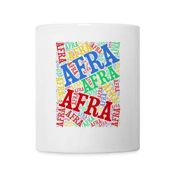 t-shirt Afra word cloud t-shirt gift idea t-shirt - Mug - white - Front