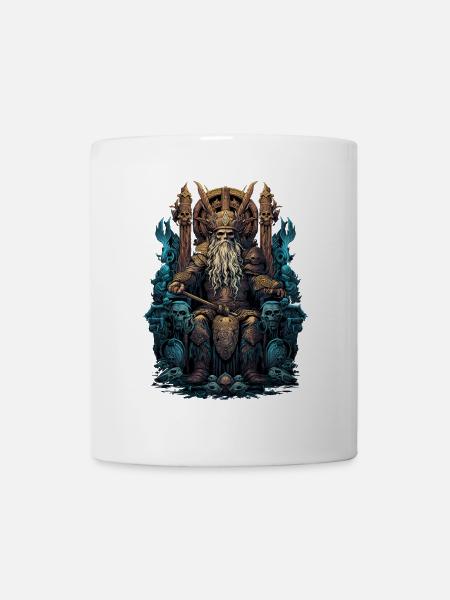 Wikinger Odin Söhne Thron Walhalla Valhalla - Tasse - Weiß