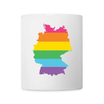 LGBTQ Deutschland - Tasse - Weiß - Vorne