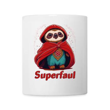 Super paresseux - Mug blanc - blanc - Devant