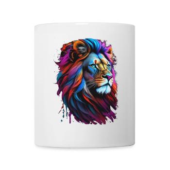 Löwe - Tasse - Weiß - Vorne