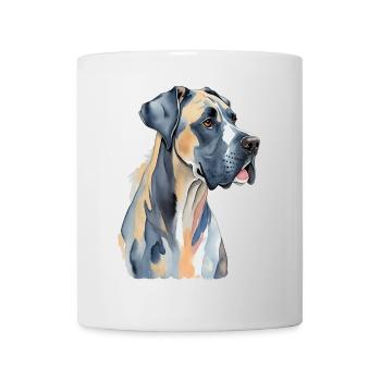 Dogge - Tasse - Weiß - Vorne