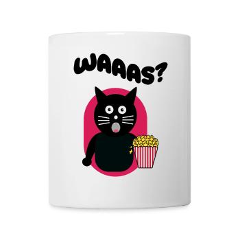 Filme Katze Popcorn Statement Theater Streaming - Tasse - Weiß - Vorne