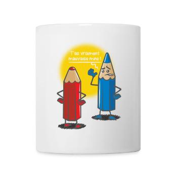 Mauvaise mine - Mug blanc - blanc - Devant