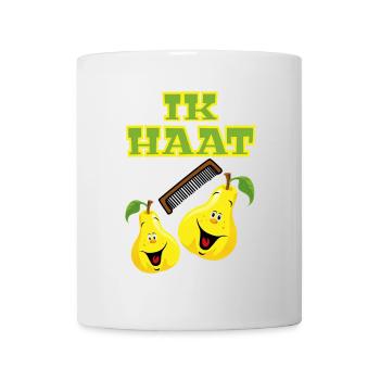 Ich hasse Camping. Bild von Kamm und Birnen * - Tasse - Weiß - Vorne