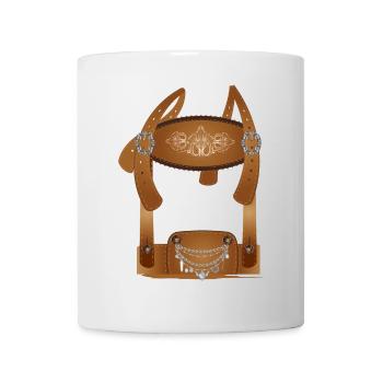 Crisp Costumes Lederhosen Illustration - Mug - white - Front