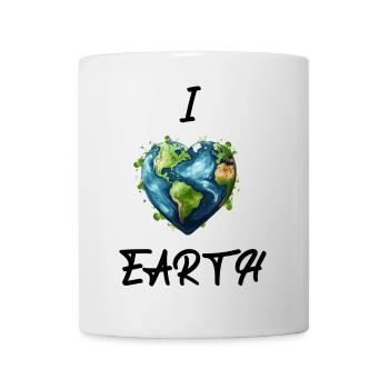 I Love Earth - Mug - white - Front
