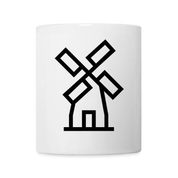 Windmühle windmill Luftenergie - Tasse - Weiß - Vorne