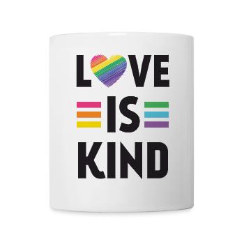 Pride Month LGBT - Liebe ist nett - Tasse - Weiß - Vorne