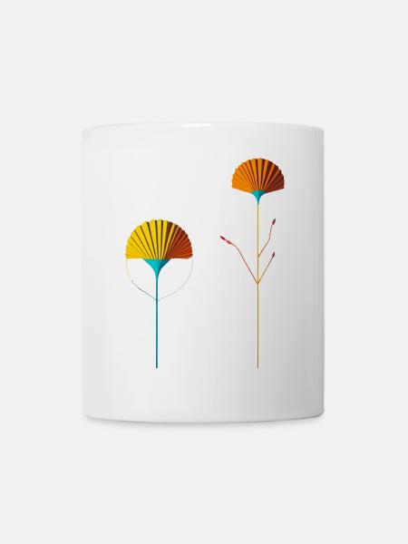 Fans abstraits de Color Blossom - Mug blanc - blanc