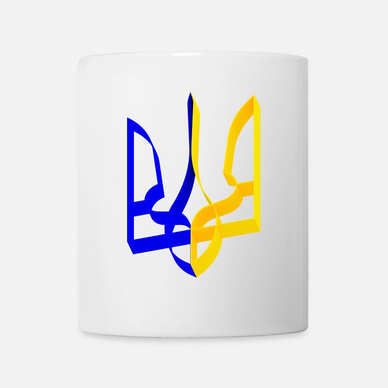 Armoiries de l’Ukraine Trident Gyrfalcon Trident Volume V2 - Mug blanc - blanc