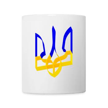 Ukraine Wappen Dreizack Gerfalke Trident Band V3 - Tasse - Weiß - Vorne