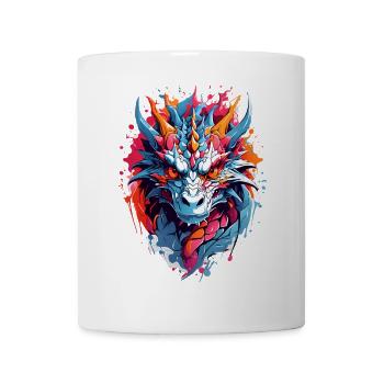 Coole Drache - Tasse - Weiß - Vorne